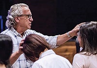 Bill Johnson praying and ministering at Bethel Church. Bill Johnson praying and ministering at Bethel Church.
