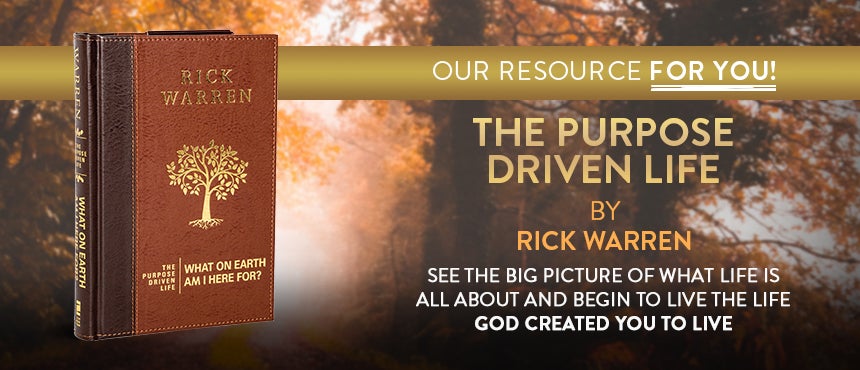 The Purpose Driven Life by Pastor Rick Warren on TBN The Purpose Driven Life by Pastor Rick Warren on TBN
