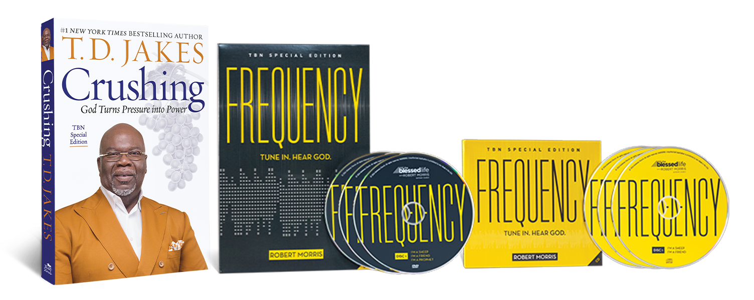 T.D. Jakes' Crushing, 
Robert Morris's Frequency in CD and DVD formats
