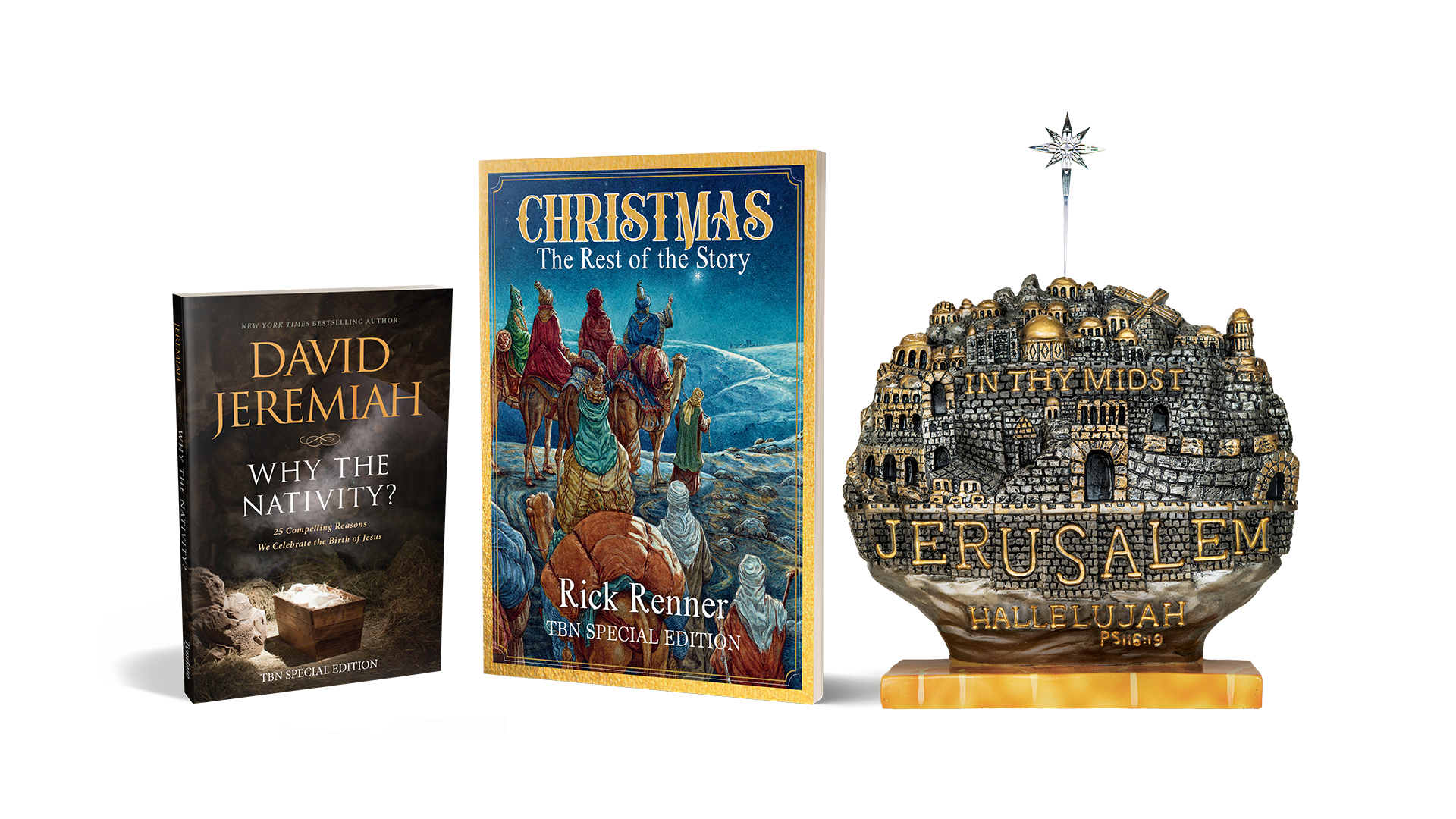 Receive Jerusalem in Thy Midst plaque from TBN Receive Jerusalem in Thy Midst plaque from TBN