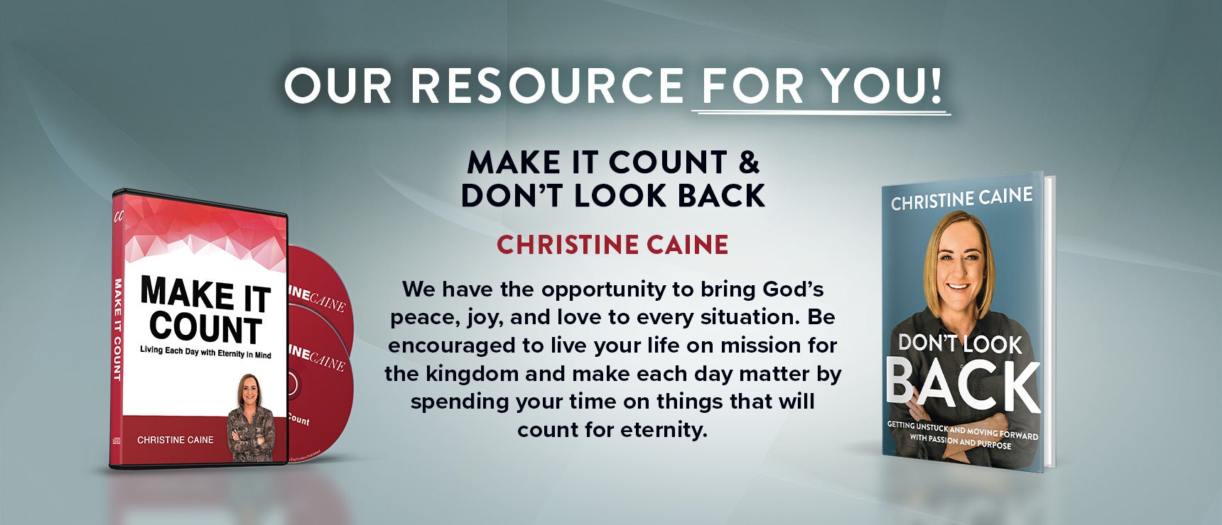 Make It Count + Don't Look Back by Christine Caine on TBN Make It Count + Don't Look Back by Christine Caine on TBN