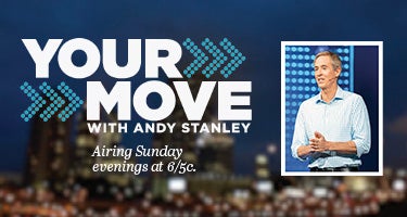 Your Move with Andy Stanley Airing Sunday evenings at 6/5c. Matt and Laurie sat down for an engaging, one-on-one interview with author and pastor Andy Stanley, son of Dr. Charles Stanley. Andy has a new teaching and ministry program, Your Move With Andy Stanley, airing on TBN, to help you live a life filled with God’s favor — with no regrets.