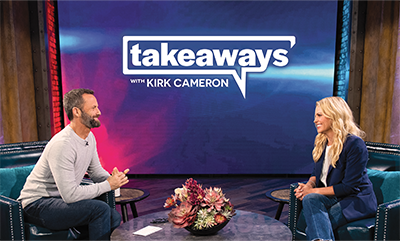 Kirk Cameron with sister Candace Camerson Bure on Takeaways