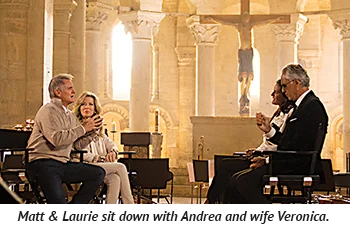 Matt & Laurie sit down with Andrea and wife Veronica.