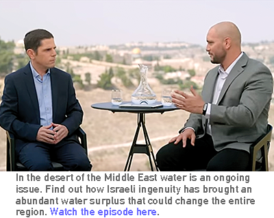 In the desert of the Middle East water is an ongoing issue. Find out how Israeli ingenuity has brought an abundant water surplus that could change the entire region.