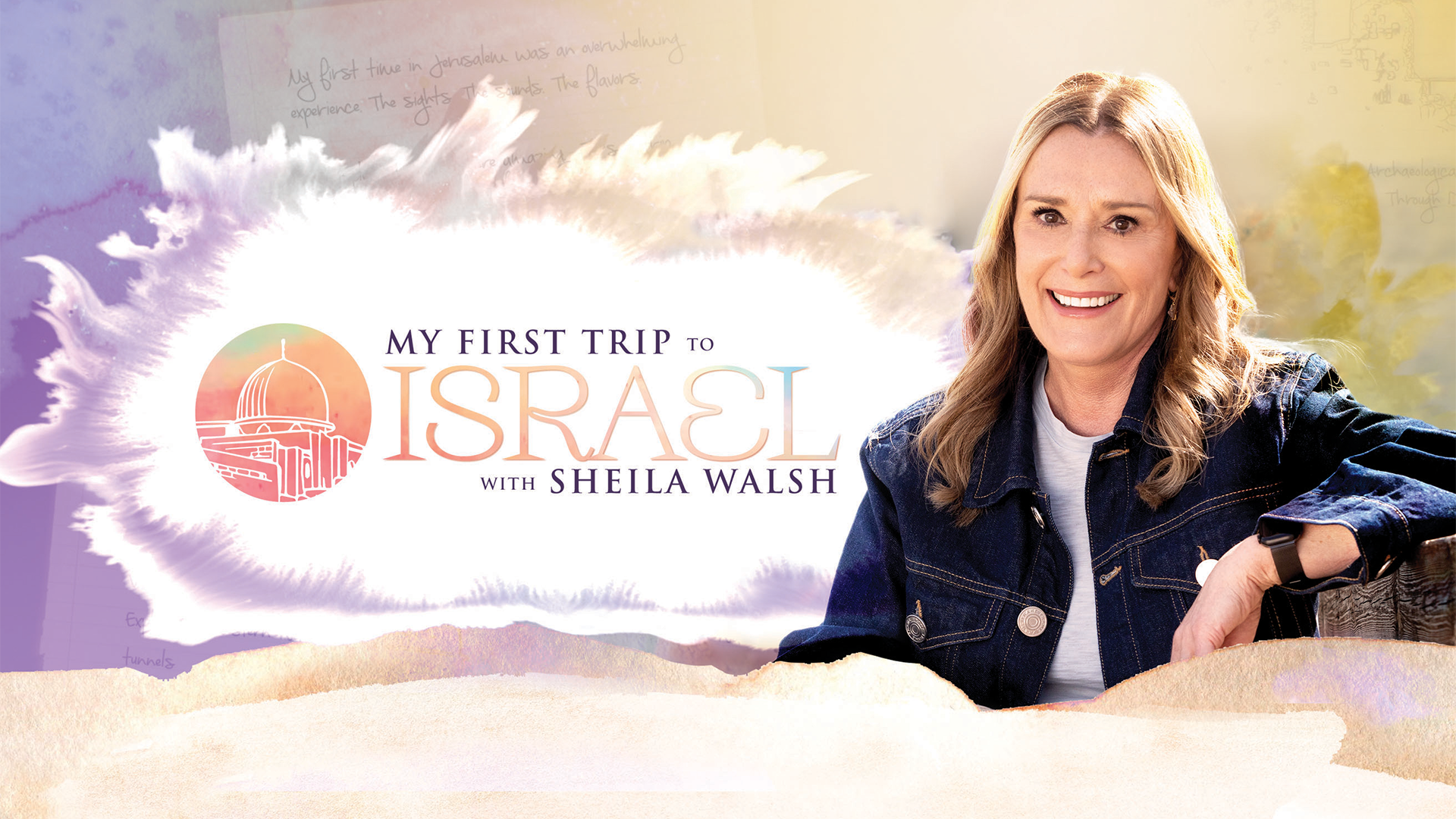 Sheila Walsh invites you to join her on her first trip to Israel, as she follows in the footsteps of Jesus and early believers. With each program Sheila welcomes special guests and brings fresh perspective on the land of the Bible.