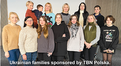 Ukrainian families sponsored by TBN Polska.