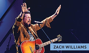Zak Williams performs at the 52nd GMA Dove Awards