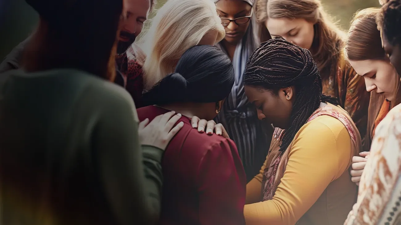Women praying together