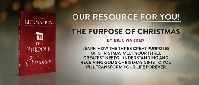 Purpose of Christmas by Rick Warren on TBN