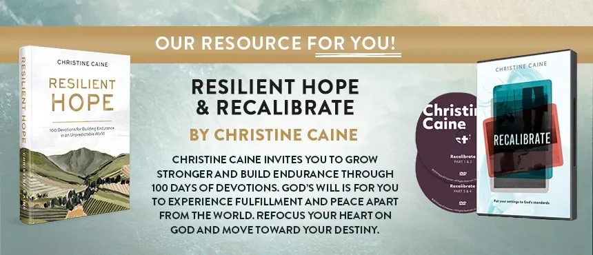Recalibrate + Resilient Hope by Christine Caine